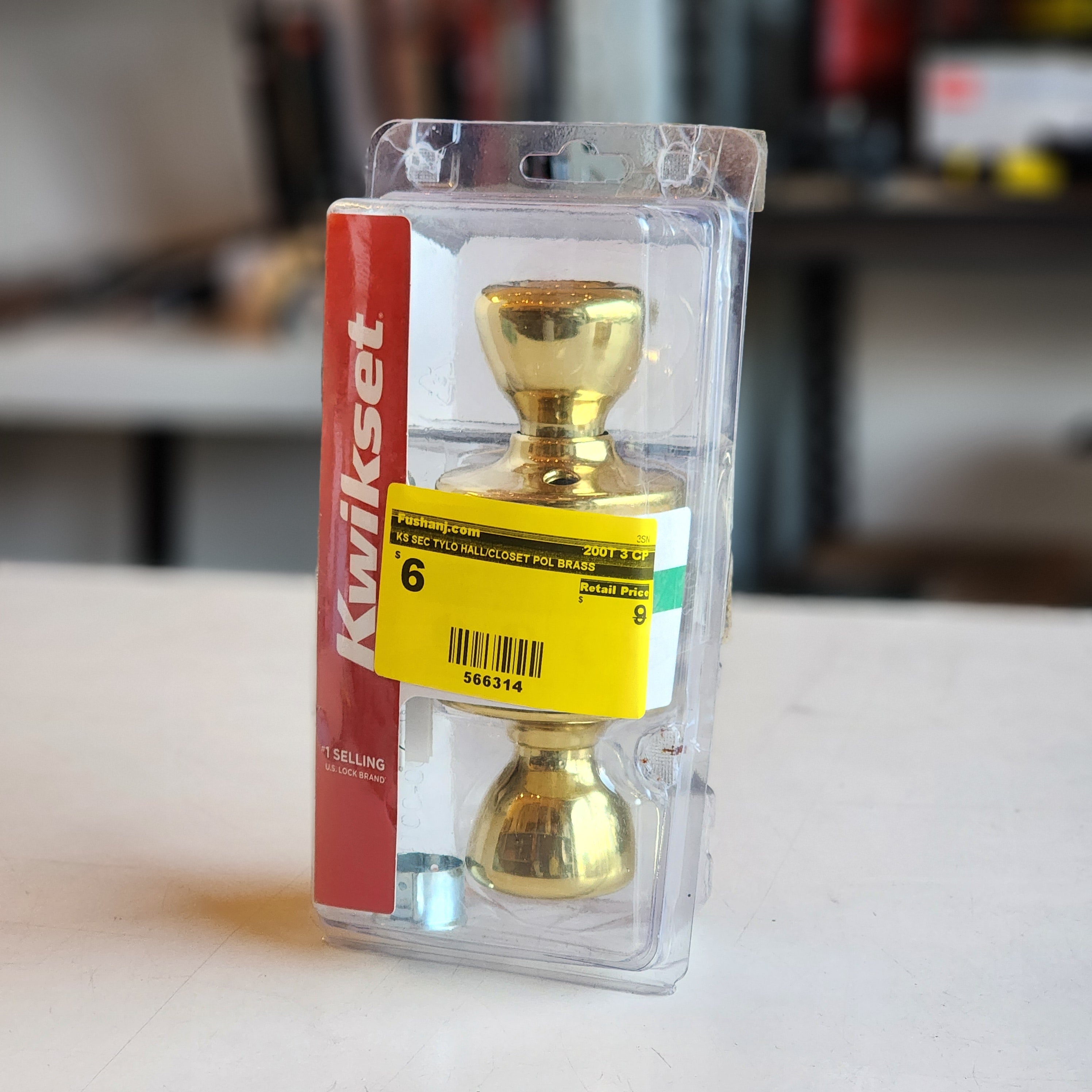 KS SEC TYLO HALL/CLOSET POL BRASS (200T 3 CP)