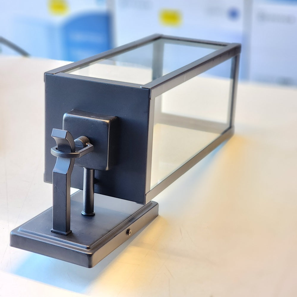 Quoizel Breitling 1-Light Wall Lantern Matte Black Finish Clear Glass