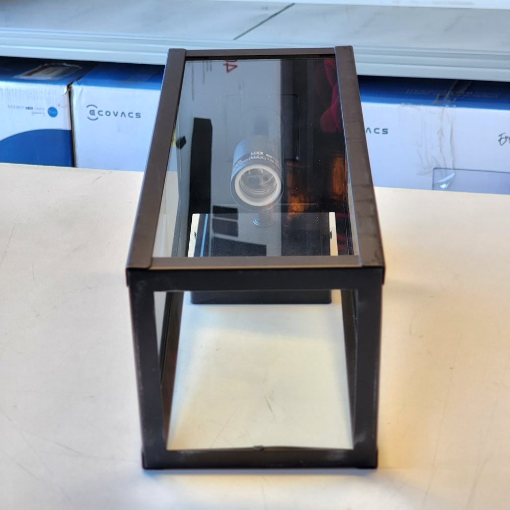 Quoizel Breitling 1-Light Wall Lantern Matte Black Finish Clear Glass