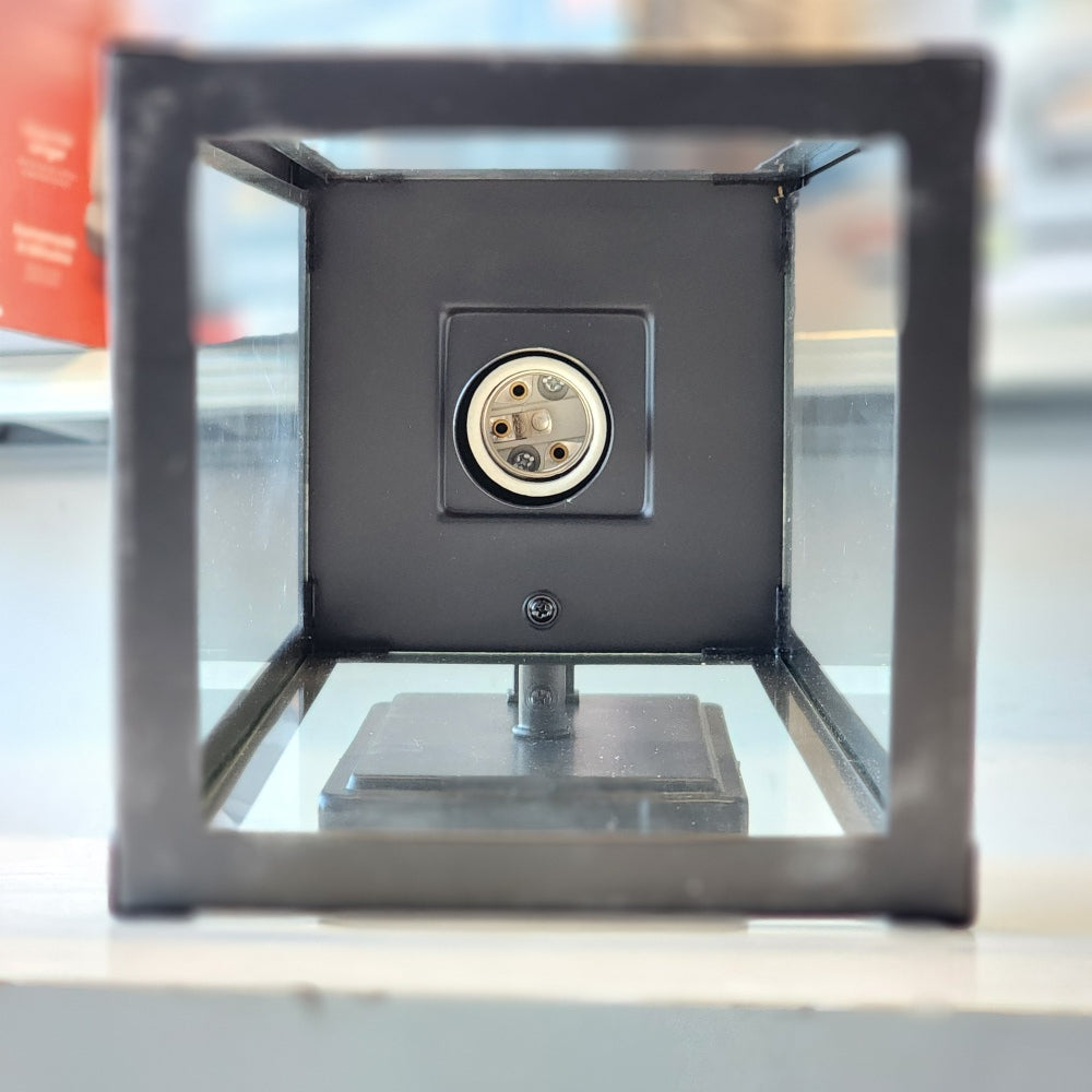 Quoizel Breitling 1-Light Wall Lantern Matte Black Finish Clear Glass