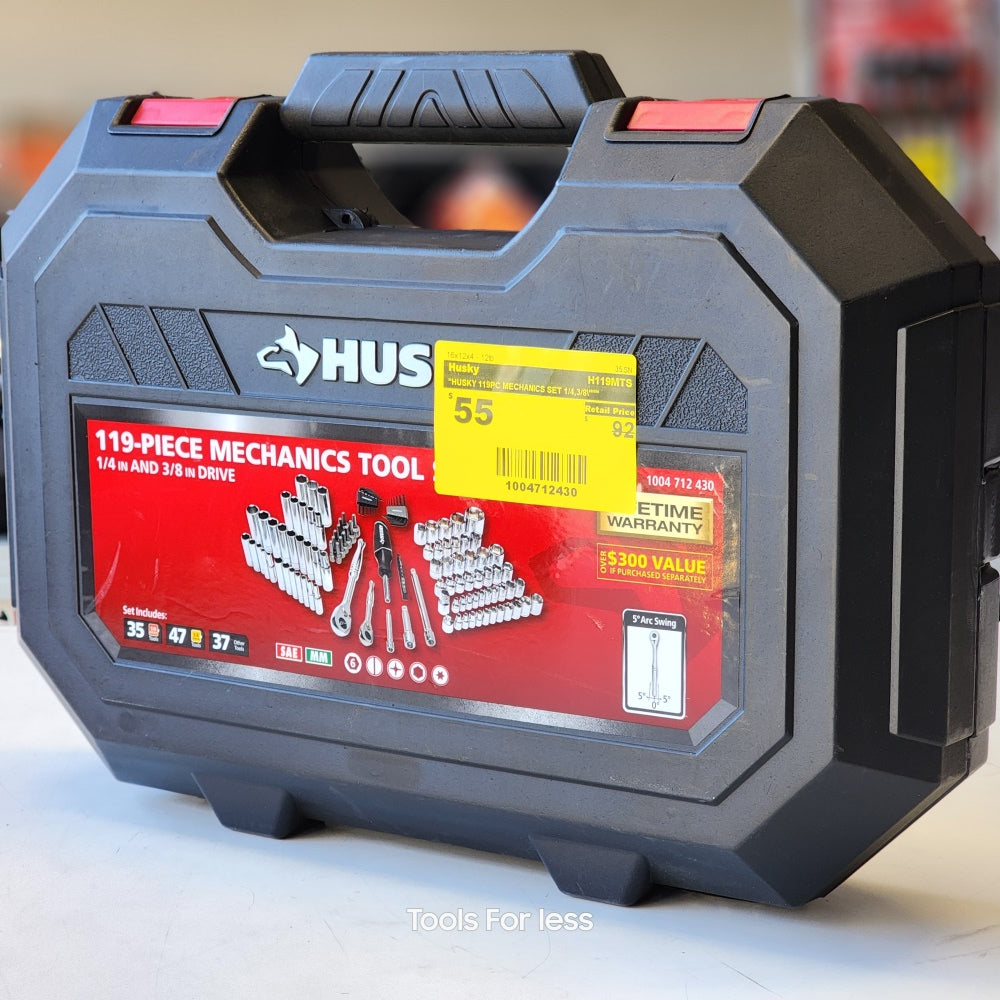 119PC Mechanics Set 1/4 3/8