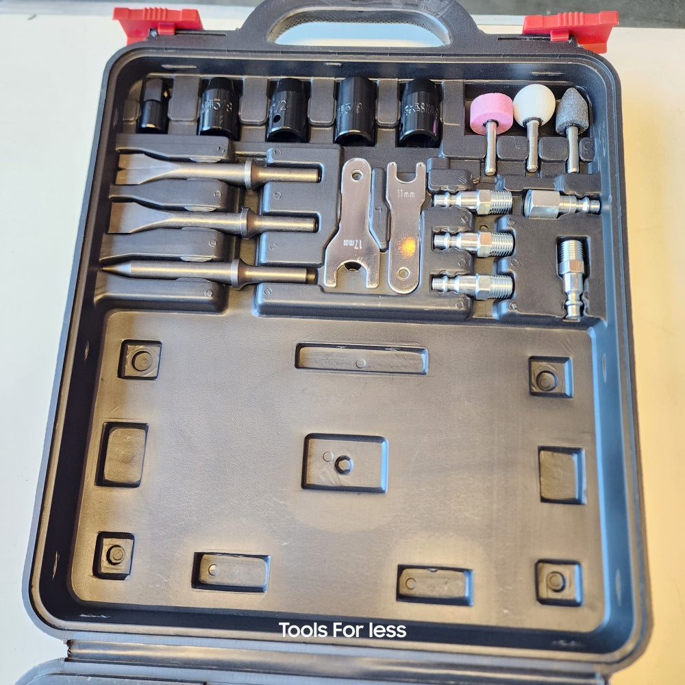 4-Pc Air Tool Kit with 1/2 in. Impact, 3/8 in. Ratchet, Di