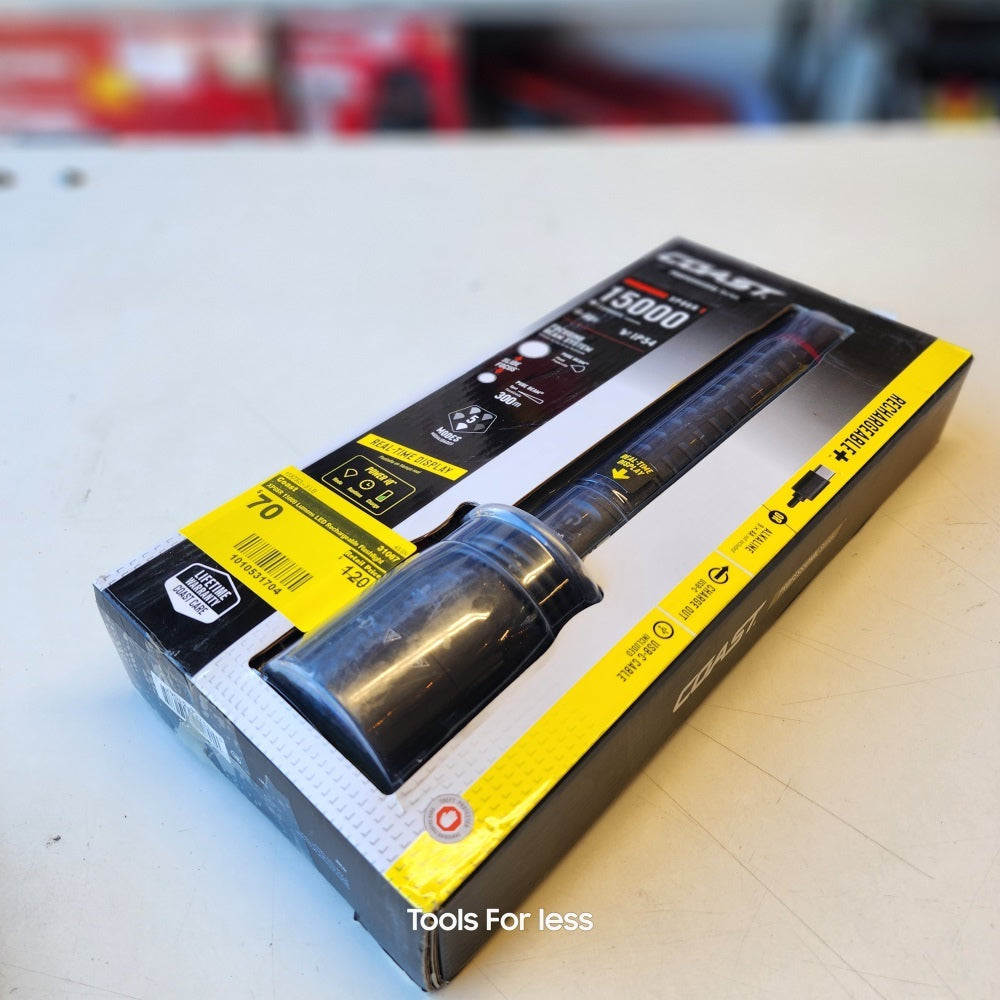 XP86R 15000 Lumens LED Rechargeable Flashlight