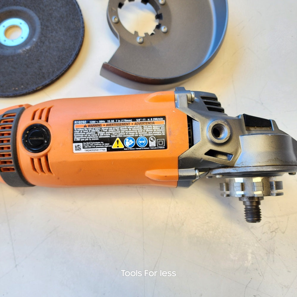 15 Amp Corded 7 in. Twist Handle Angle Grinder