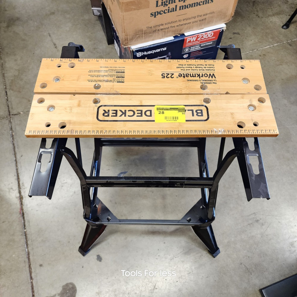 Workmate 28.75 in.  x 25.6 Folding Portable Sawhorse Workbench and Vise (WM225-A)