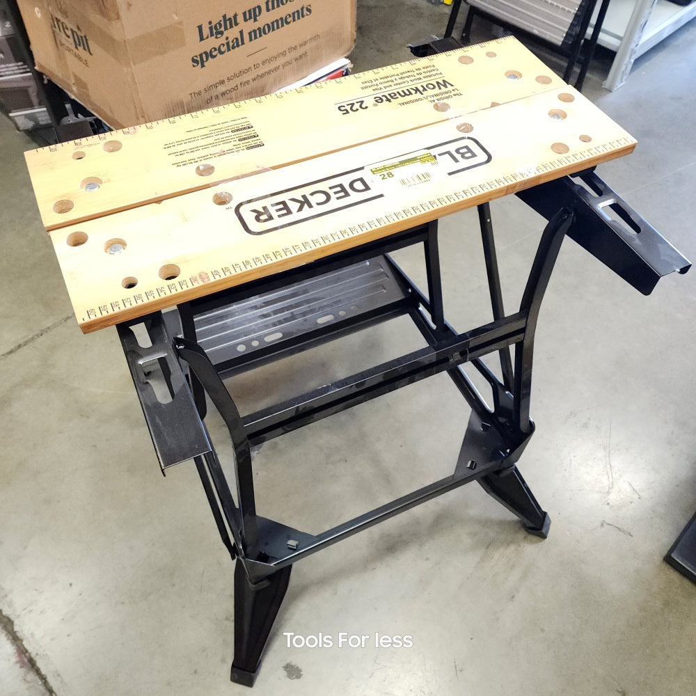 Workmate 28.75 in.  x 25.6 Folding Portable Sawhorse Workbench and Vise (WM225-A)