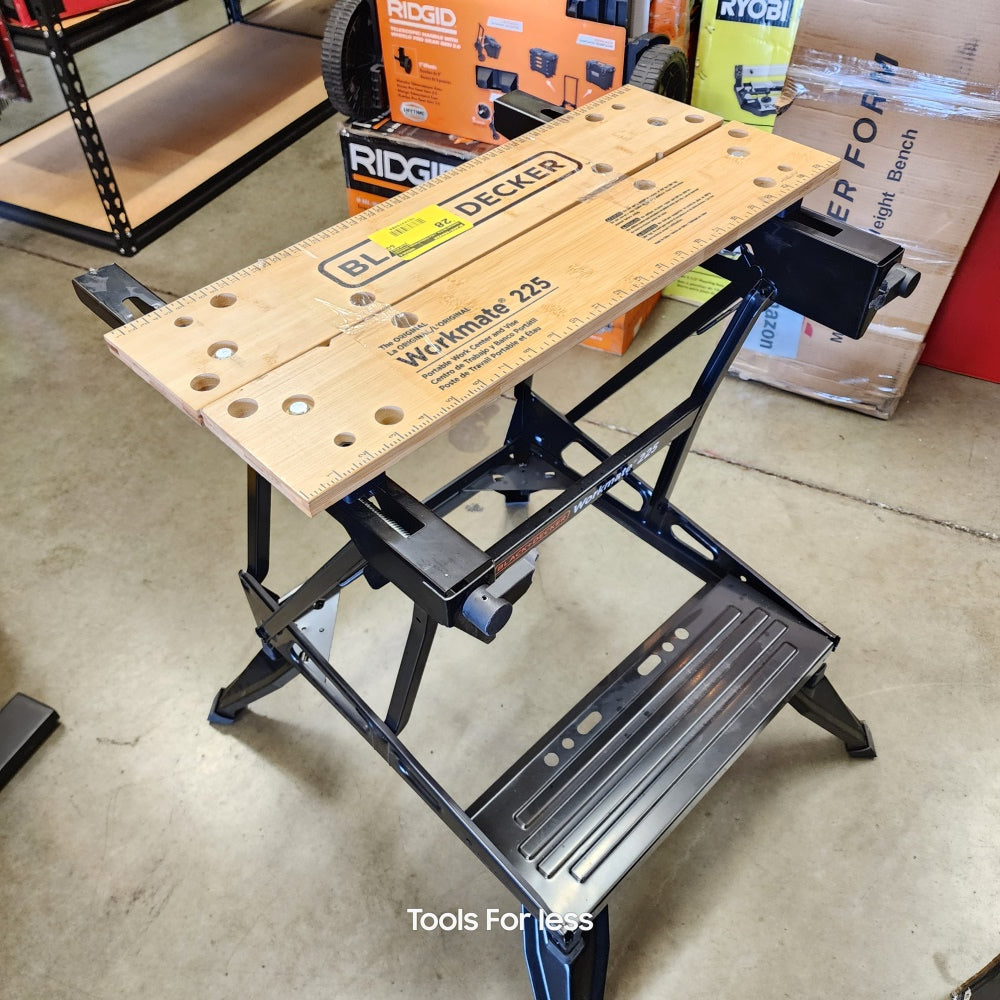 Workmate 28.75 in.  x 25.6 Folding Portable Sawhorse Workbench and Vise (WM225-A)