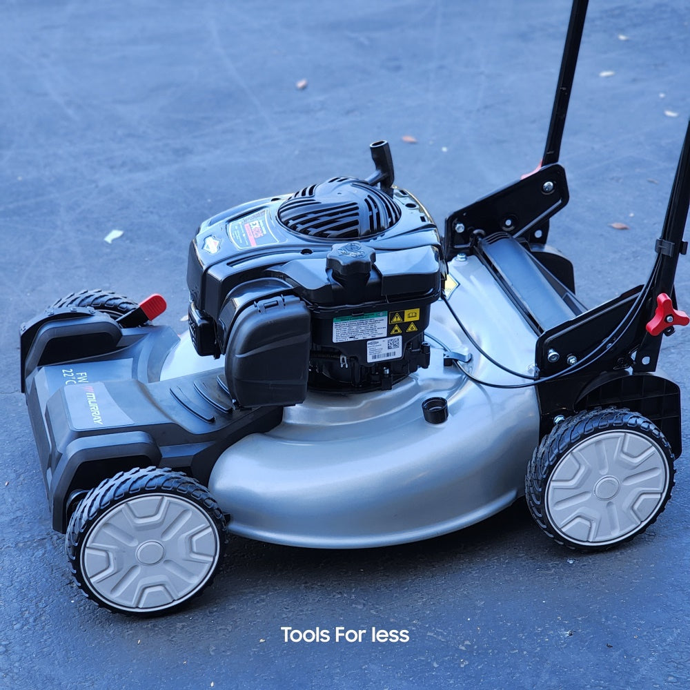 22 in. 140 cc Briggs & Stratton Walk Behind Gas Self-Propelled Lawn Mower with Front Wheel Drive and Bagger (MNA153003)