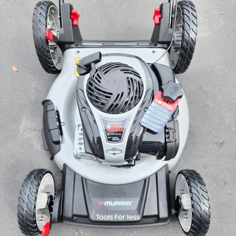 21 in. 140 cc Briggs and Stratton Walk Behind Gas Push Lawn Mower with Height Adjustment and Prime 'N Pull Start (MNA152702)