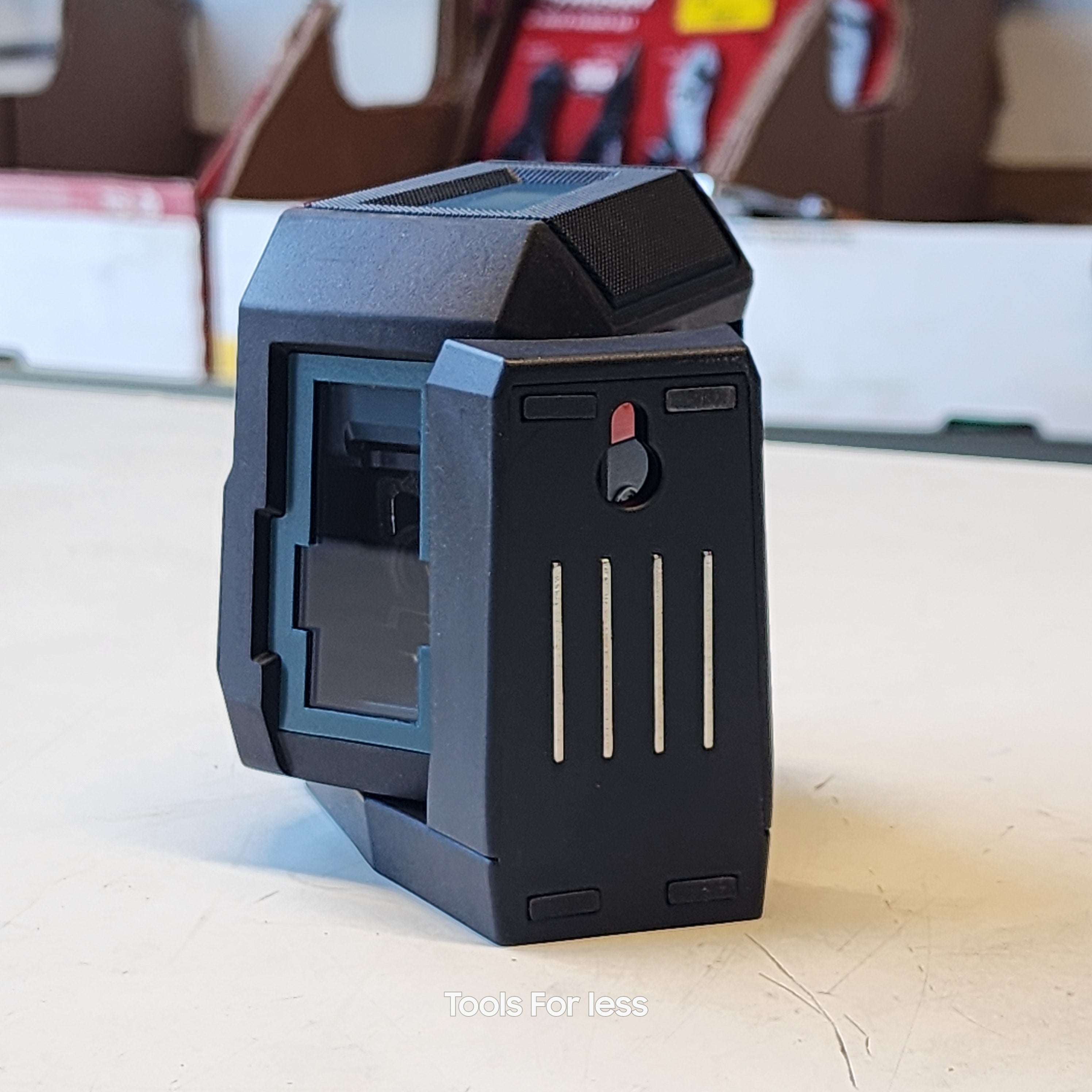 50ft Dual Power Battery Red Beam Self- Levelling Cross-Line Laser