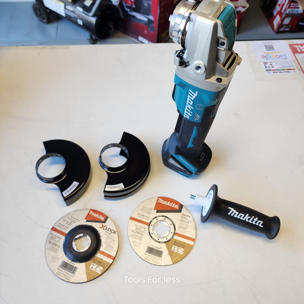 18V LXT Lithium-Ion Brushless Cordless 4-1/2 in./5 in. Paddle Switch X-LOCK Angle Grinder with AFT, Tool Only (XAG26Z)