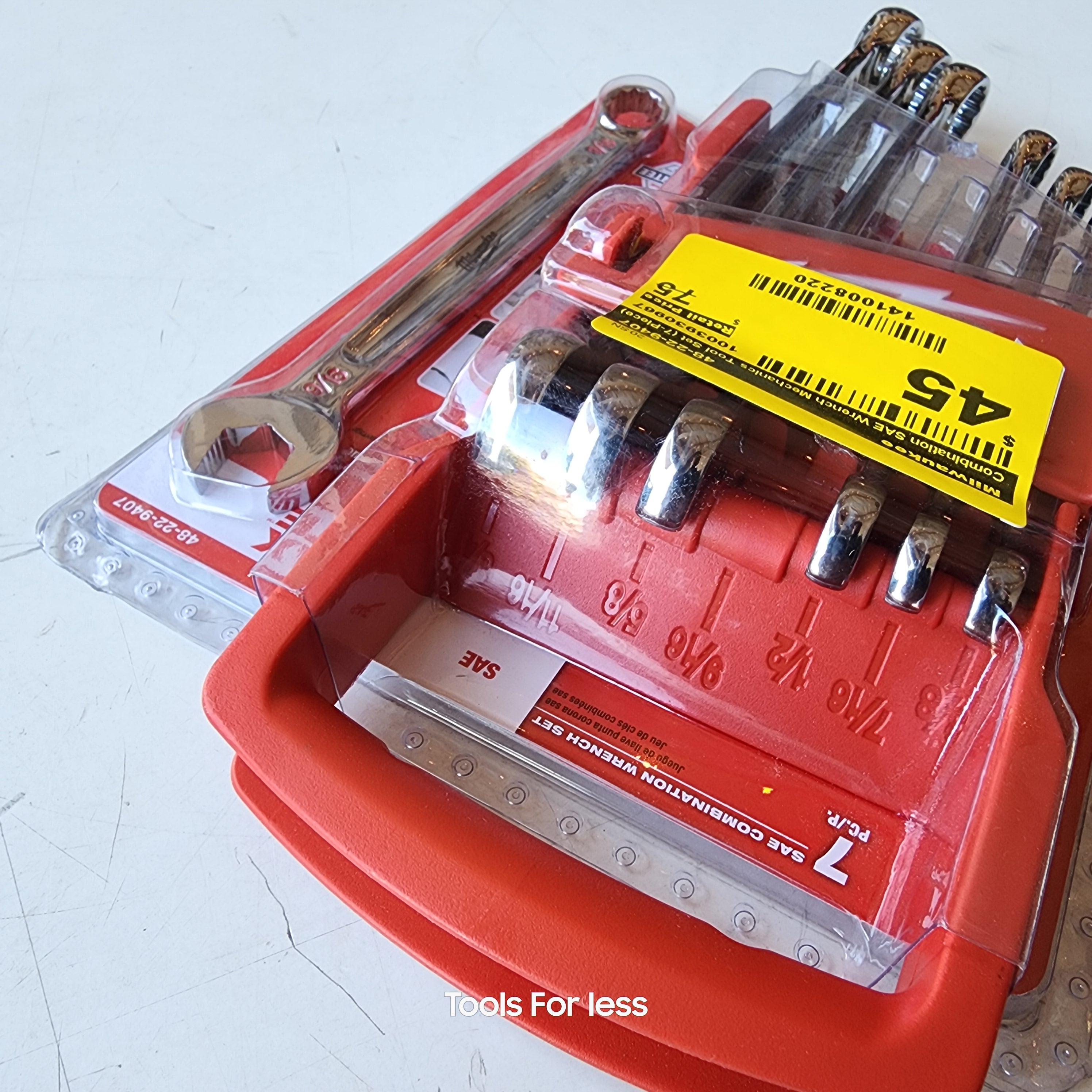 Combination SAE Wrench Mechanics Tool Set (7-piece)