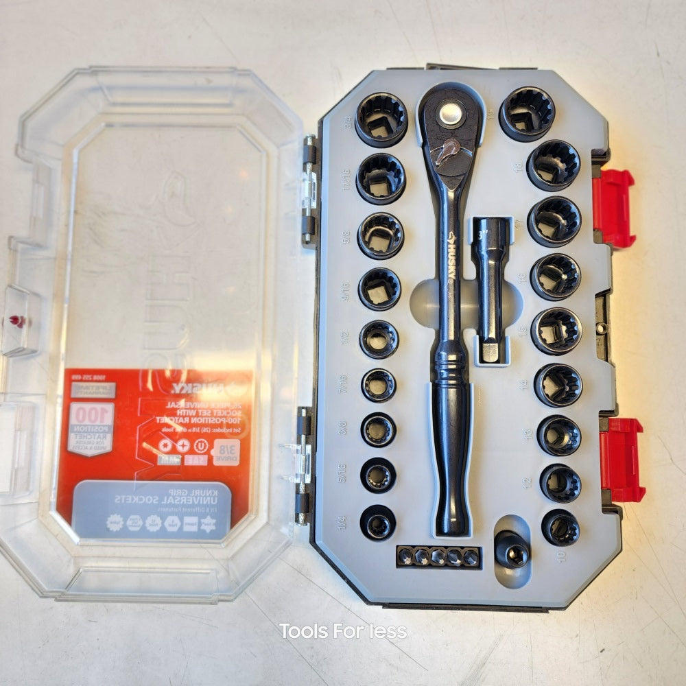 100-position 3/8 in. Drive Universal Socket Wrench Set