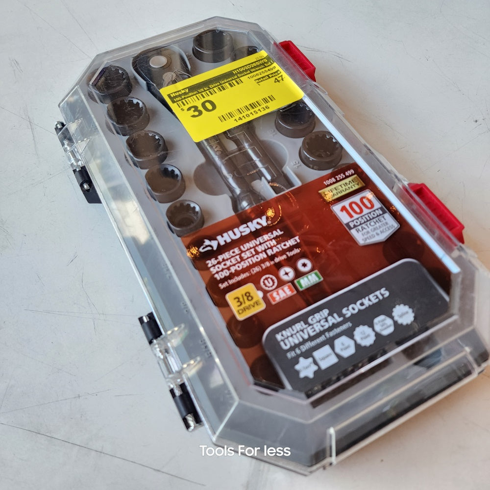 100-position 3/8 in. Drive Universal Socket Wrench Set