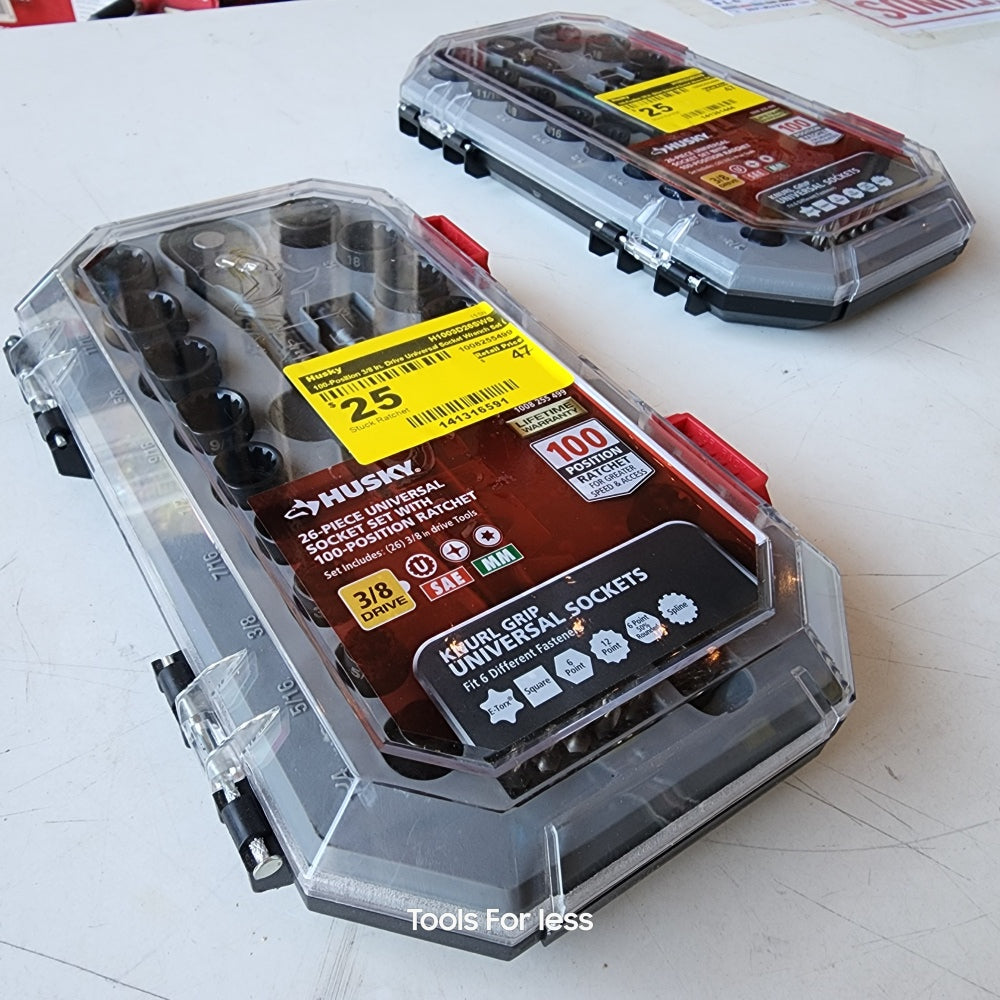 100 POSITION 3/8 in. DRIVE UNIVERSAL SOCKET WRENCH SET