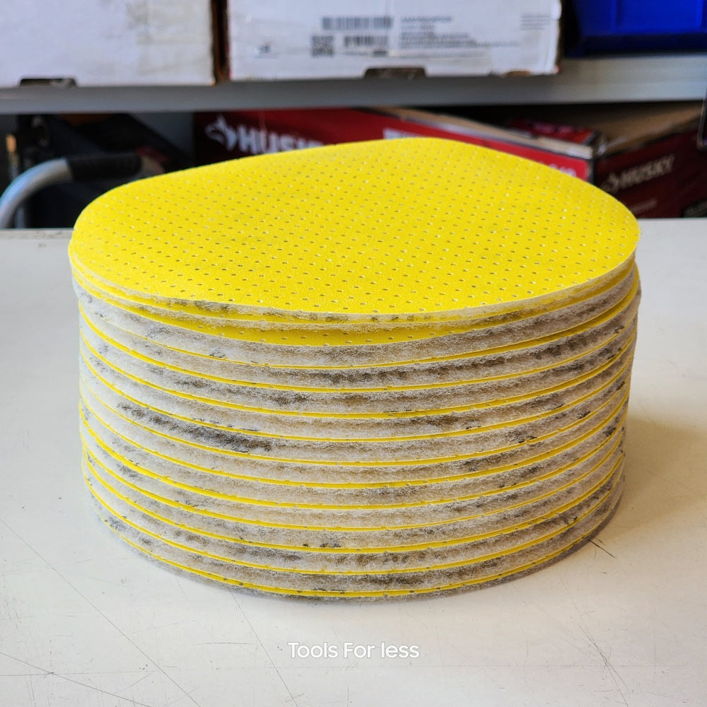 Flex Ge-5 9in. 40-Grit Round Perforated sanding paper