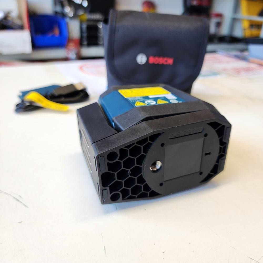 65 ft. Dual Power Battery Green Beam Self-leveling Cross