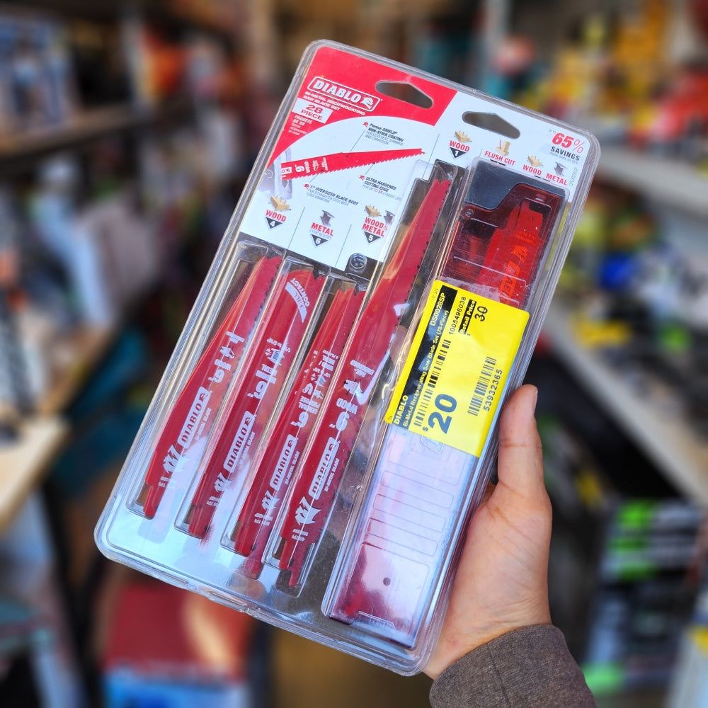 Bi-Metal Reciprocating Saw Blade Set 28-piece