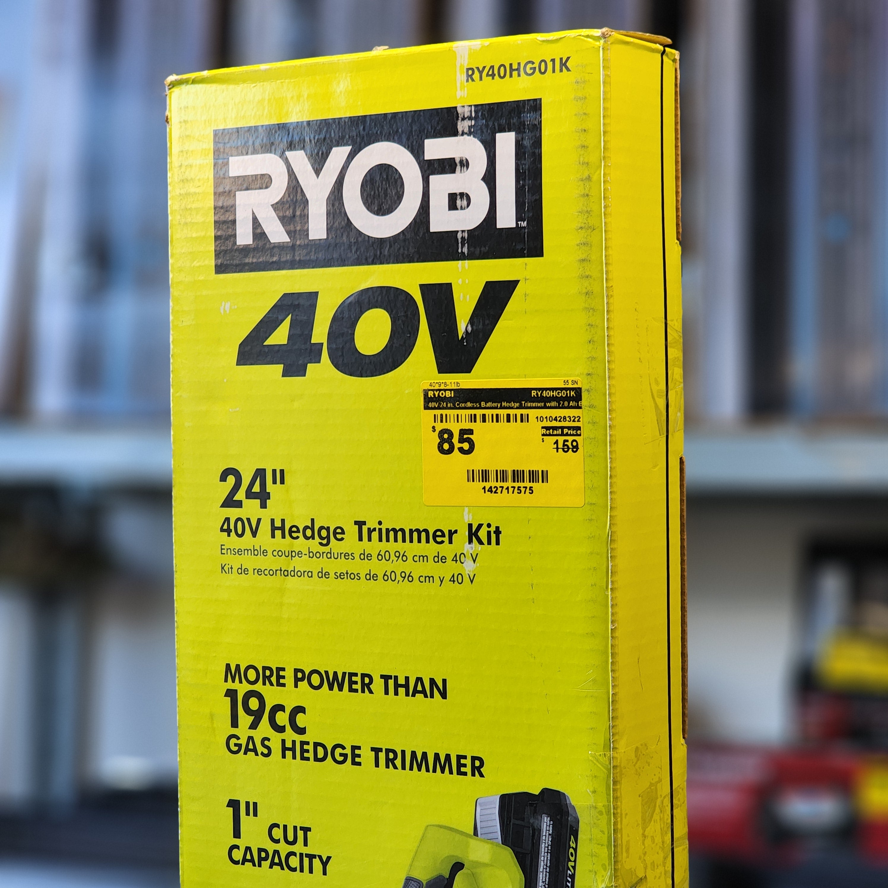 40V 24in.Cordless Battery Hedge Trimmer with 2 .0 ah