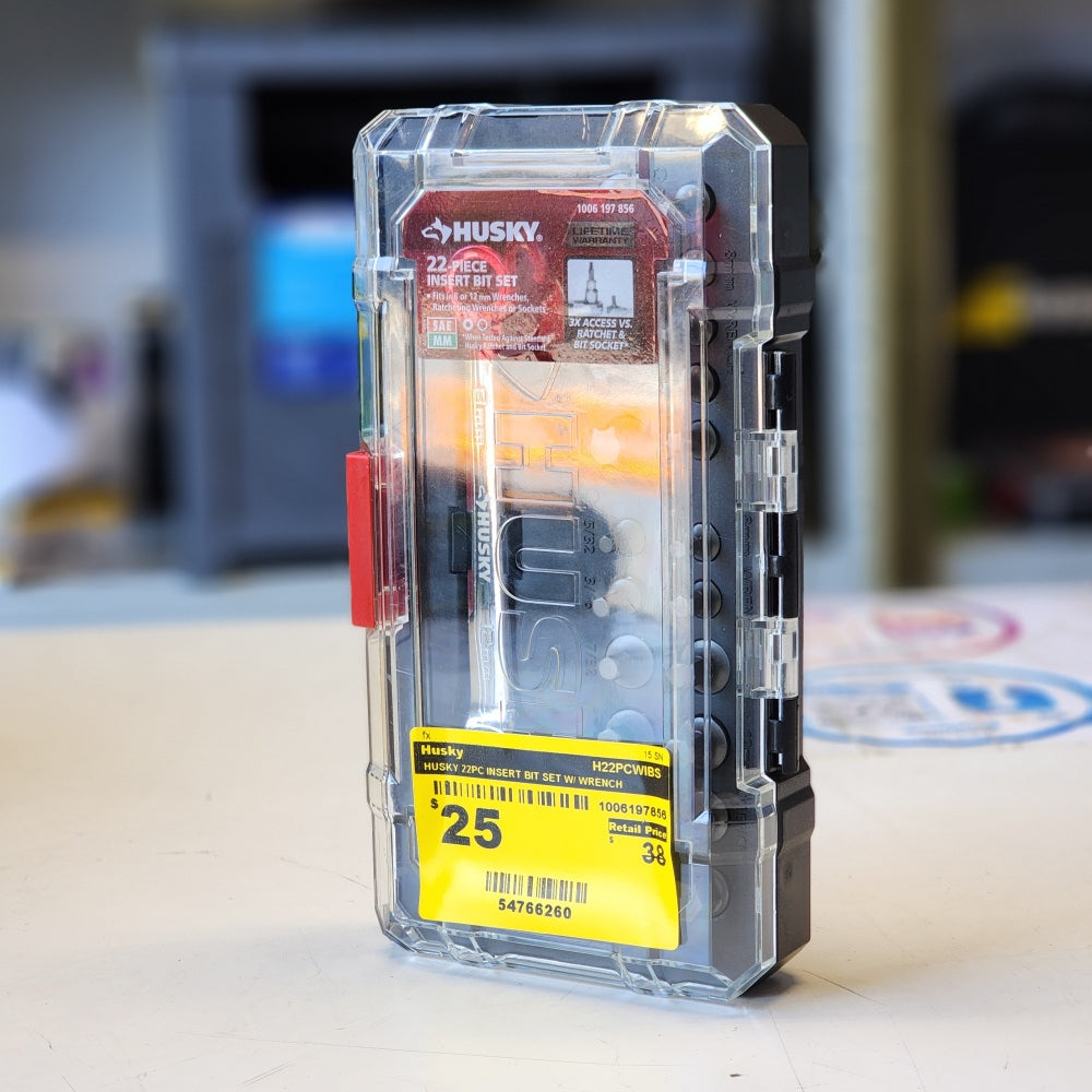 22pc Insert Bit Set with Wrench