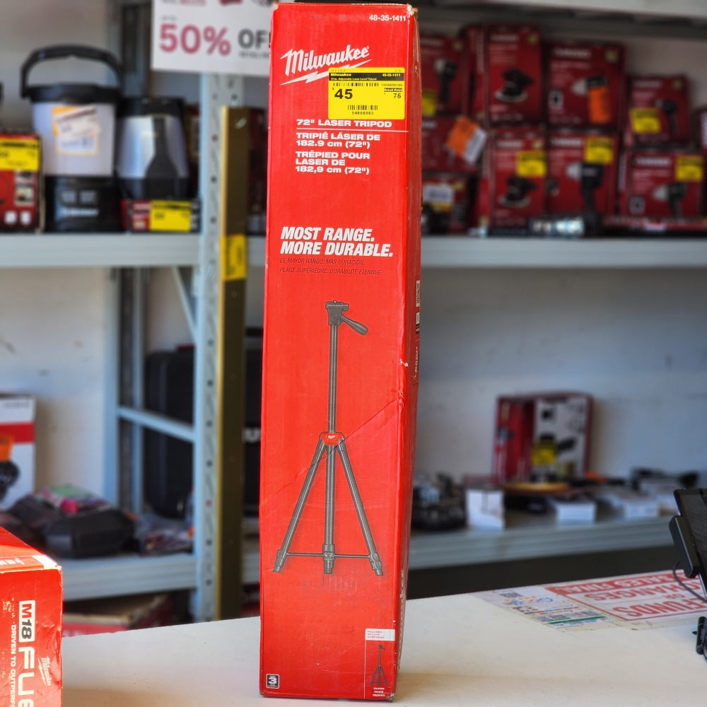 72 in Adjustable Laser Level Tripod