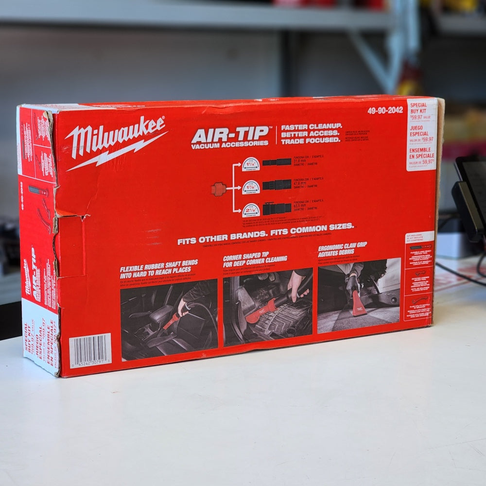 Air-Tip Claw Utility Nozzle Rotating Corner Brush Flex