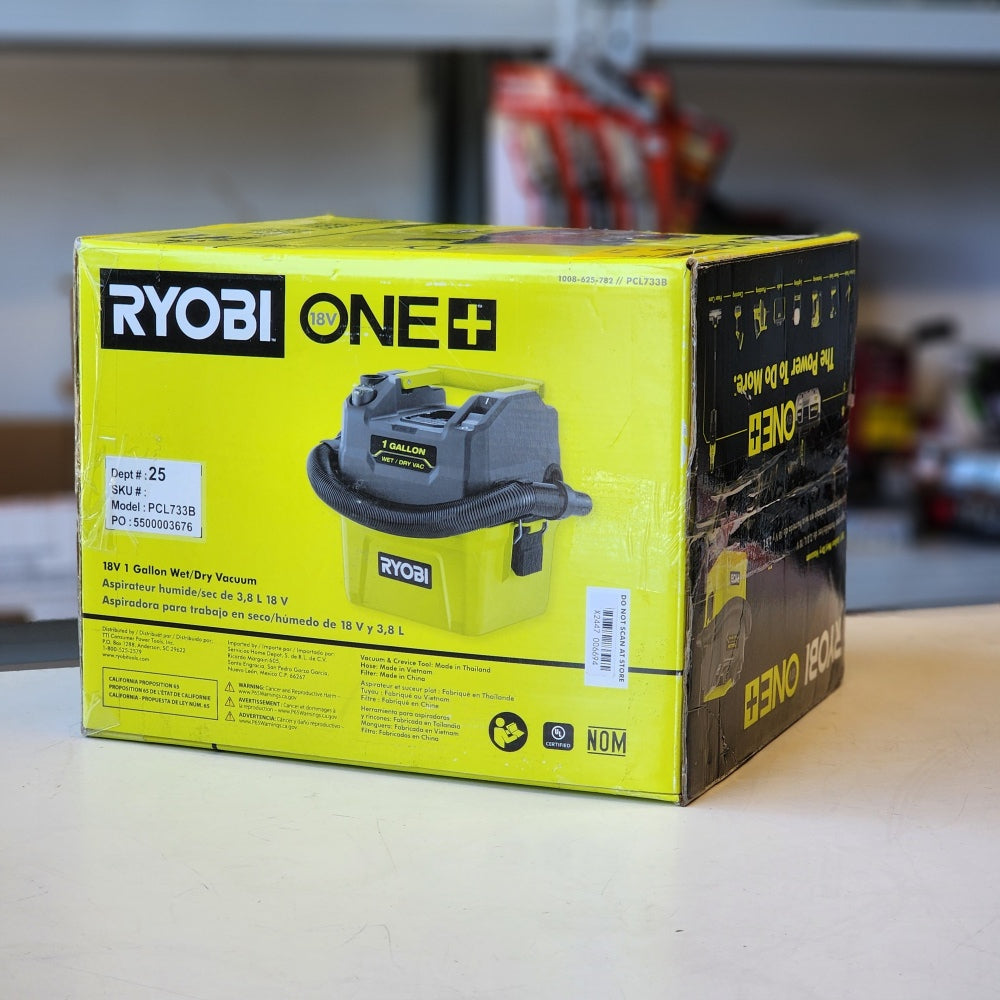 One + 18V Cordless 1 Gal. Wet Dry Vacuum (Tool Only )