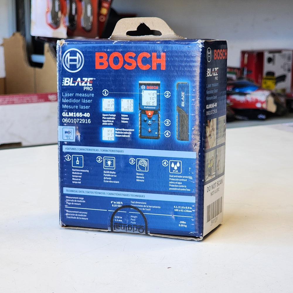 Blaze 165FT Laser Distance Tape Measuring Tool