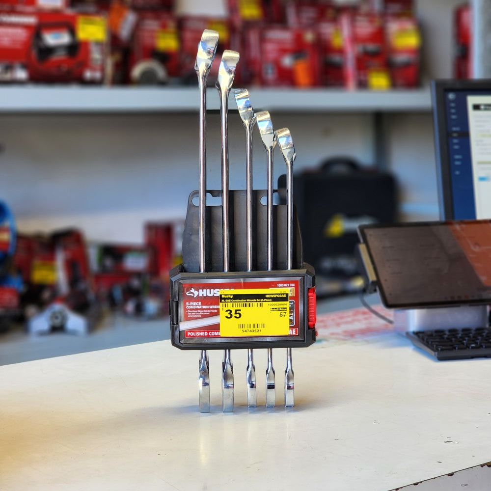 XL SAE Combination Wrench Set (5-Piece)