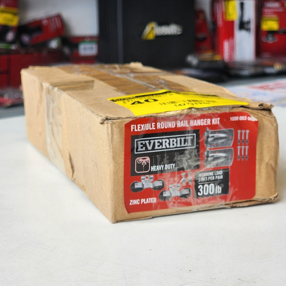 Zinc Plated Flexible Round Rail Hanger Kit