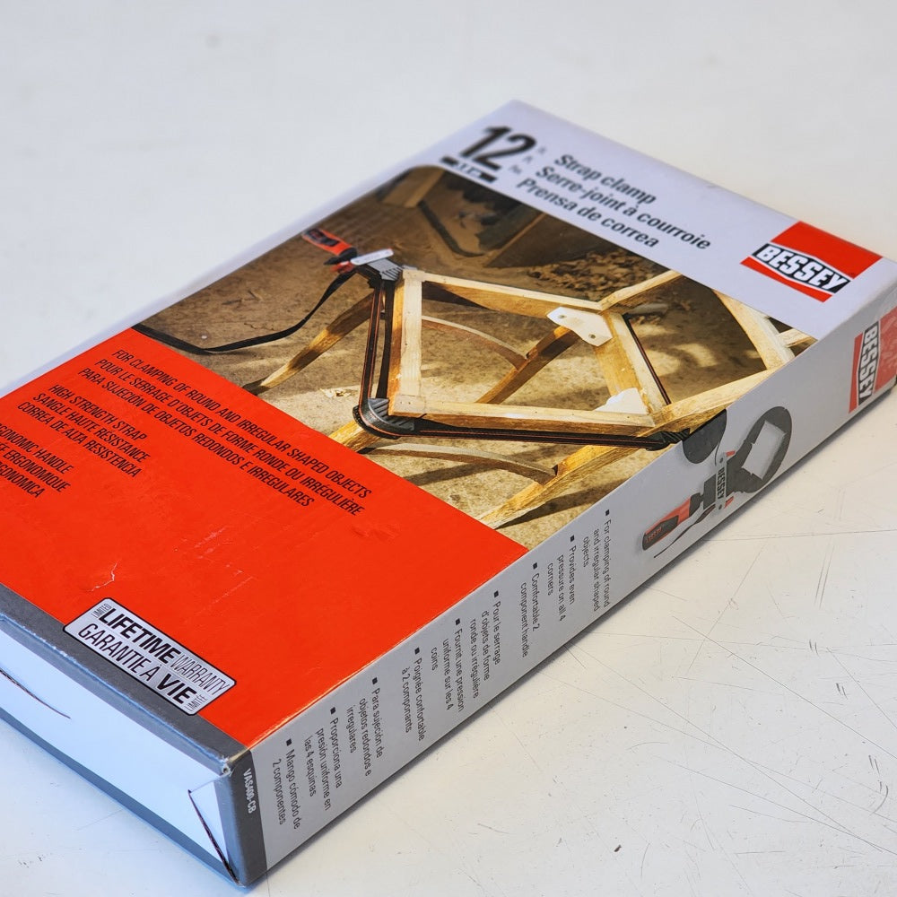 Strap Clamp With 90-Degree Corner Pieces 12ft.Capacity