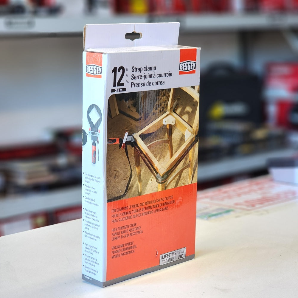 Strap Clamp With 90-Degree Corner Pieces 12ft.Capacity