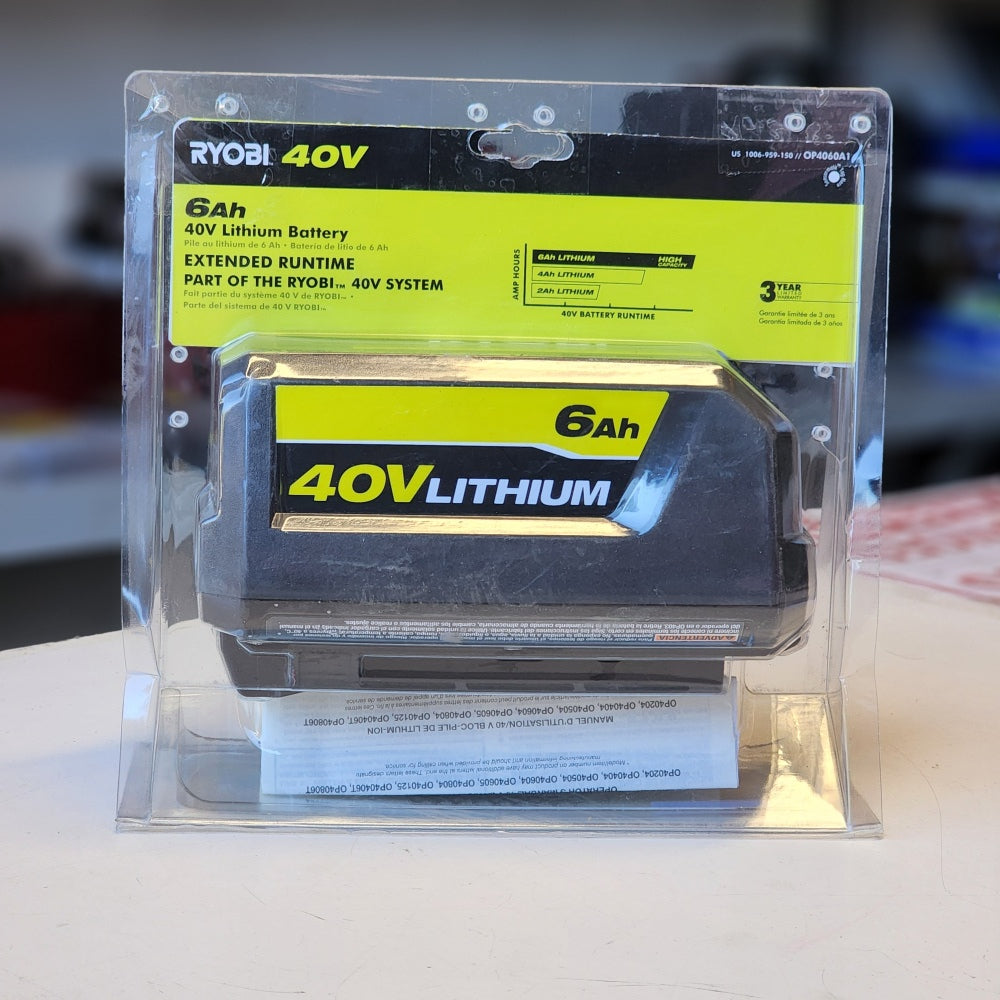 40V Lithium-ion 6.0Ah High Capacity Battery