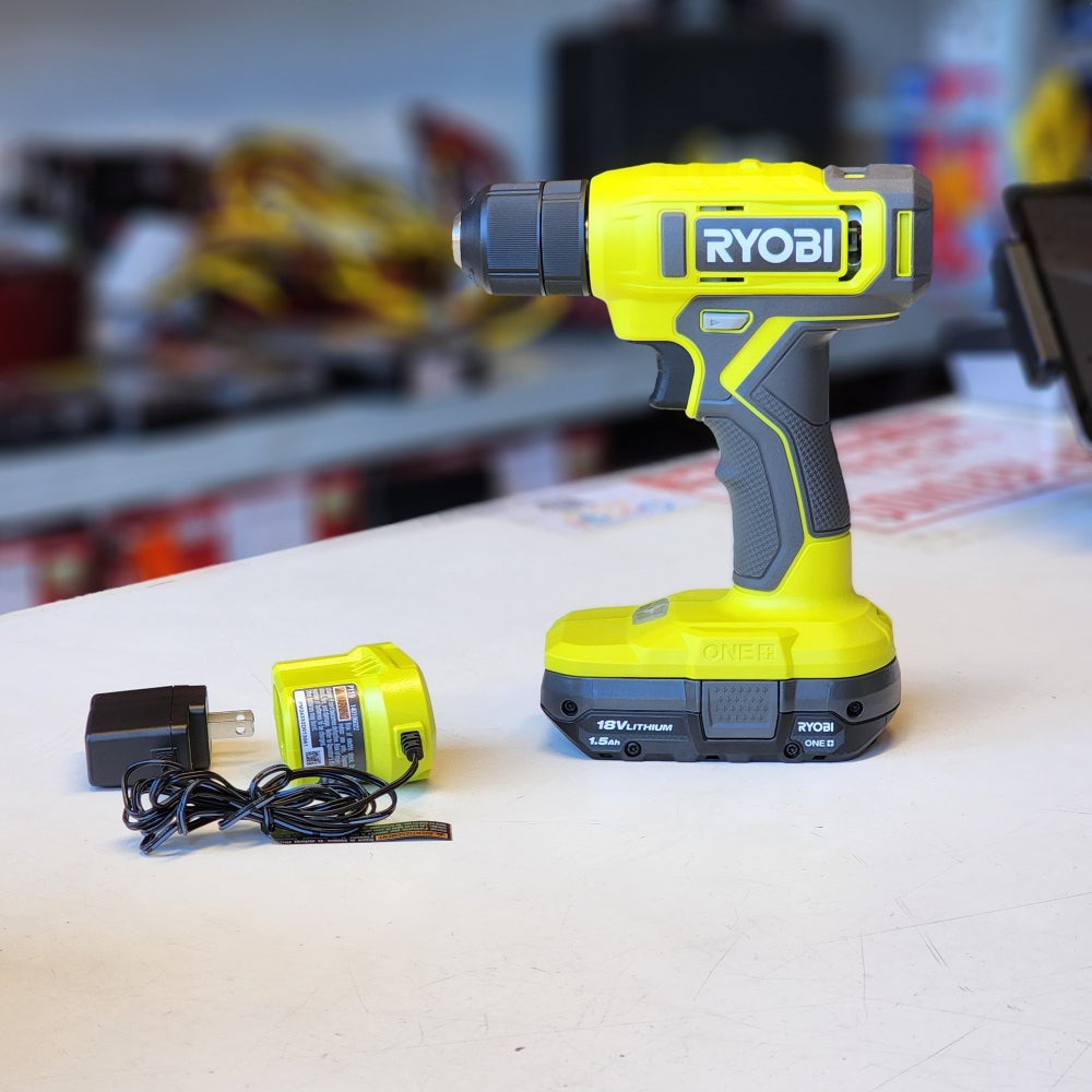 ONE + 18V Cordless 3/8 in. Drill/Driver Kit With 1.5Ah battery