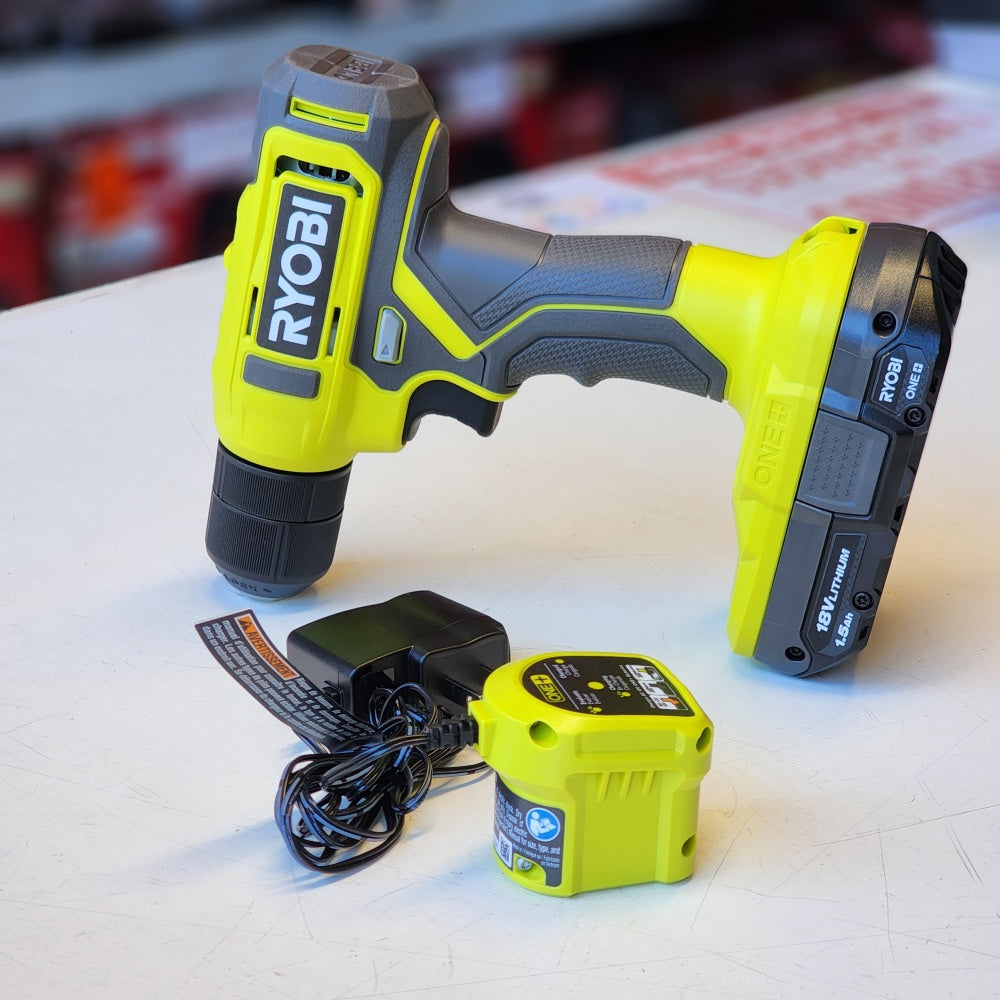 ONE + 18V Cordless 3/8 in. Drill/Driver Kit With 1.5Ah battery