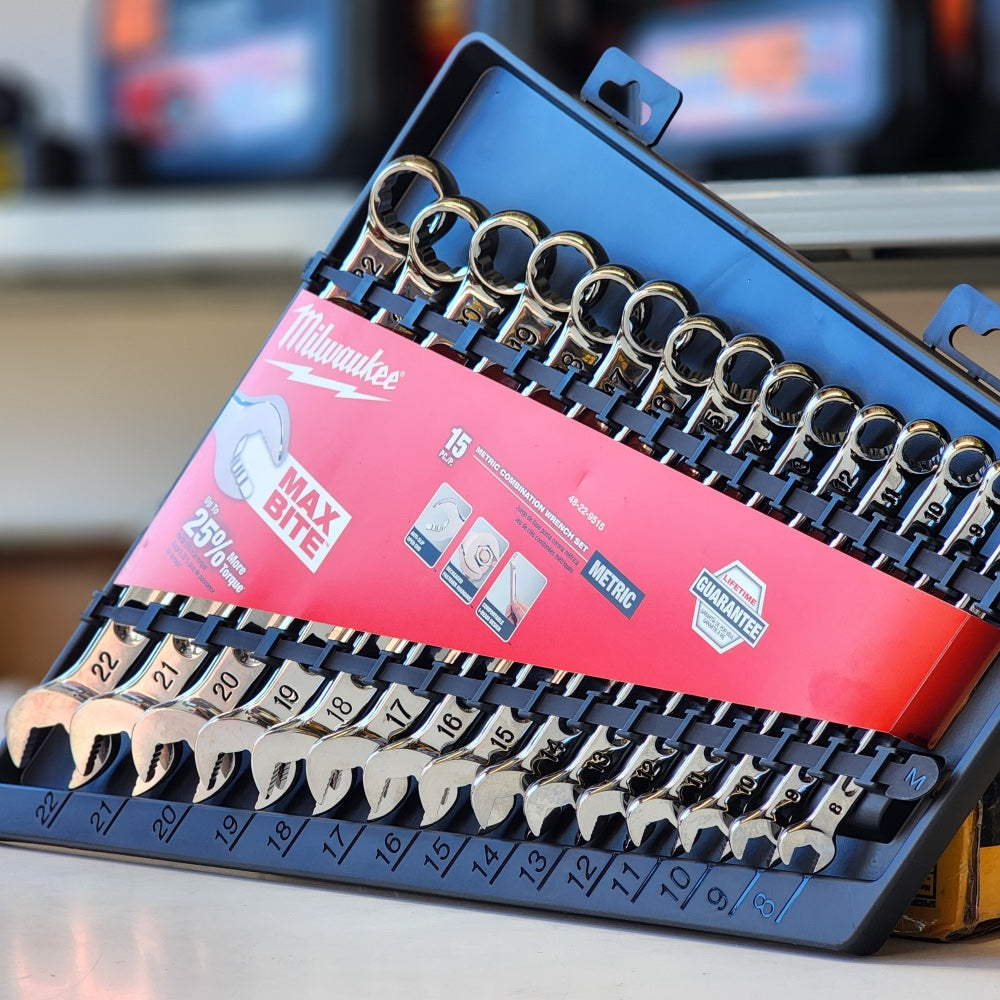 Combination Metric Wrench Mechanics Tool Set (15-Piece)