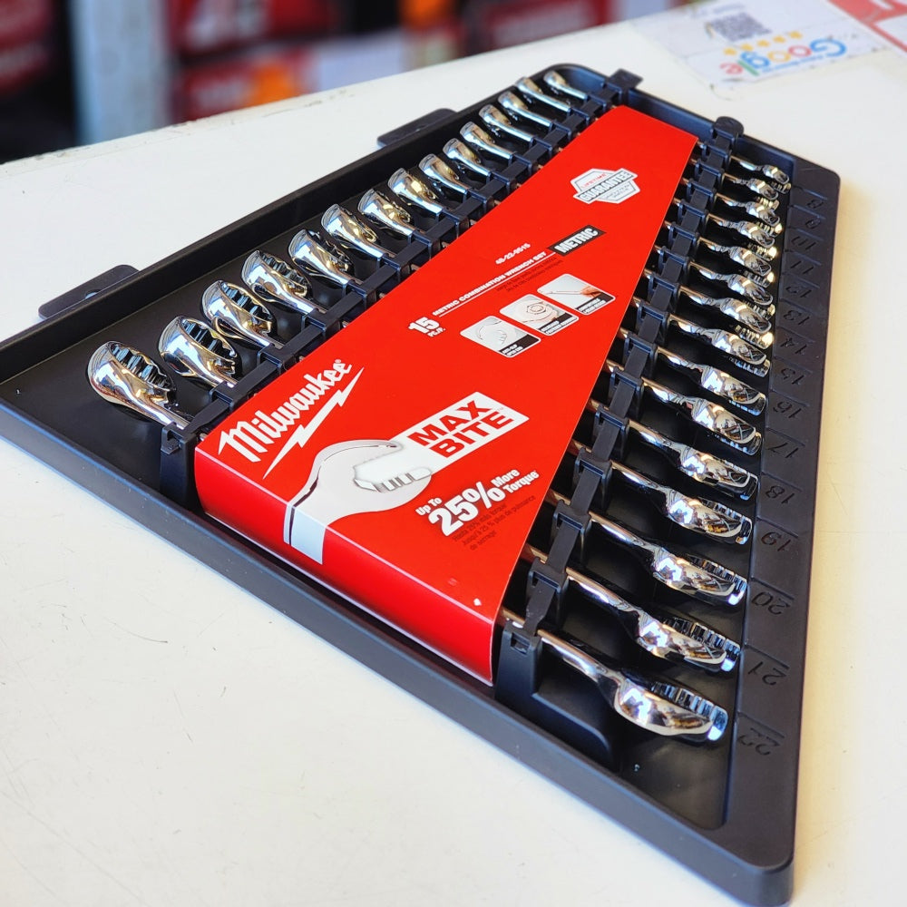 Combination Metric Wrench Mechanics Tool Set (15-Piece)