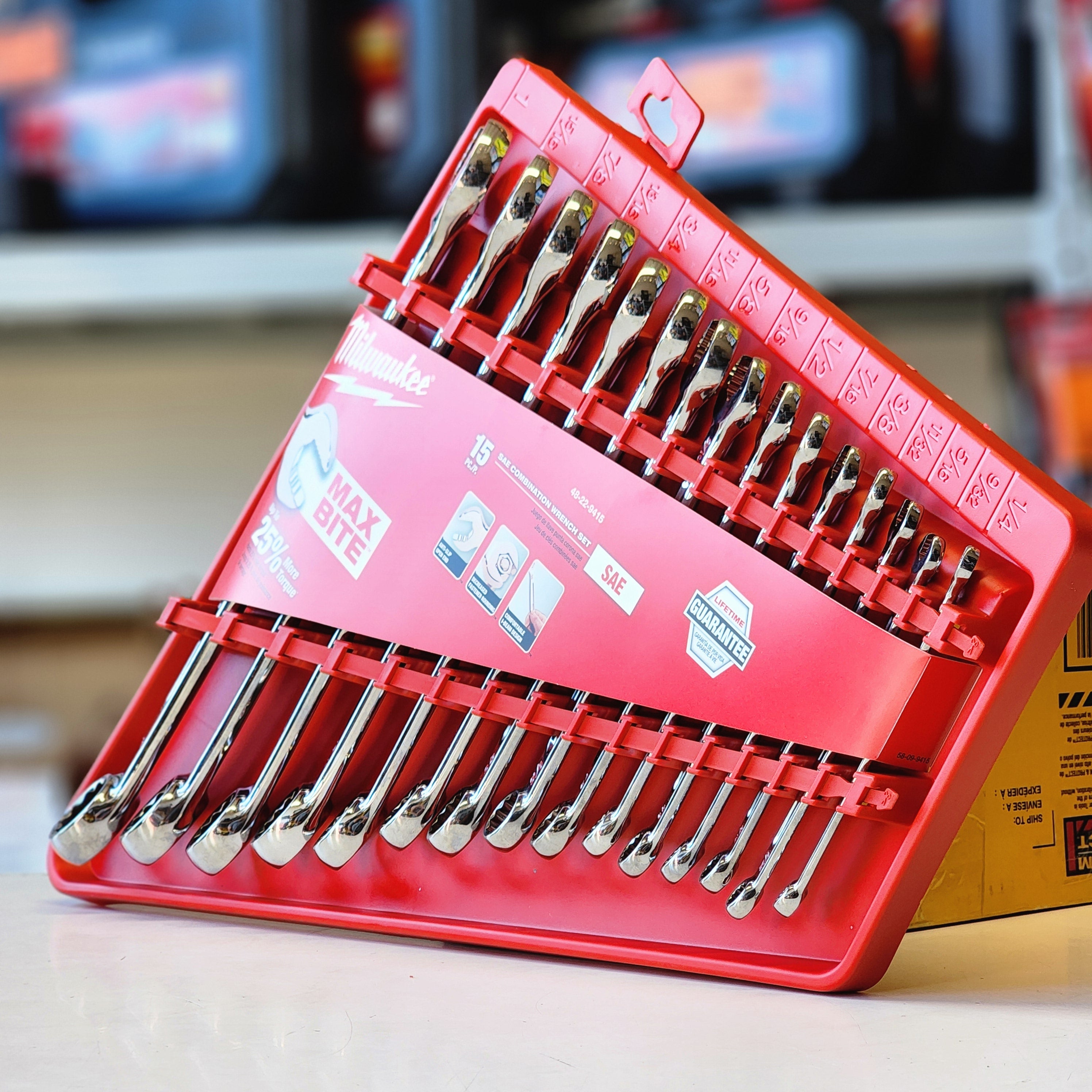 Combination SAE Wrench Mechanics Tool Set (15-piece)