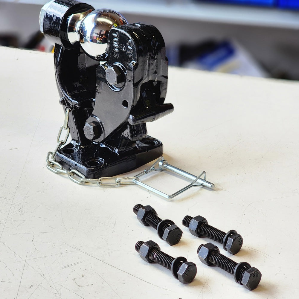 Pintle Hook With 2-5/16in. Hitch Ball, Bolt-on, 16,000