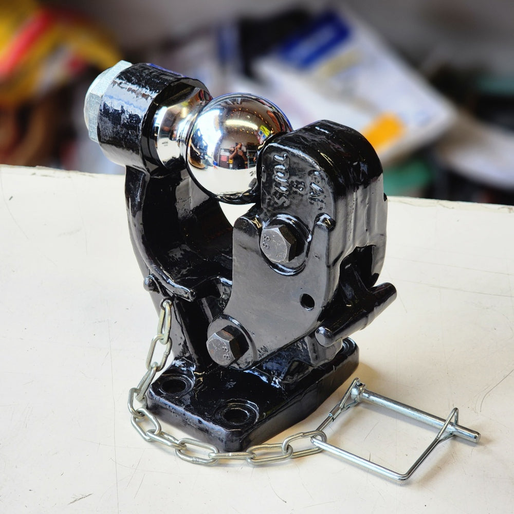 Pintle Hook With 2-5/16in. Hitch Ball, Bolt-on, 16,000