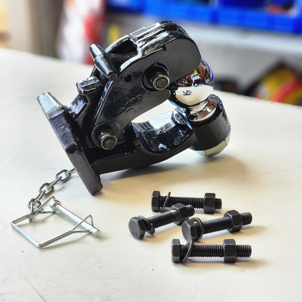 Pintle Hook With 2-5/16in. Hitch Ball, Bolt-on, 16,000