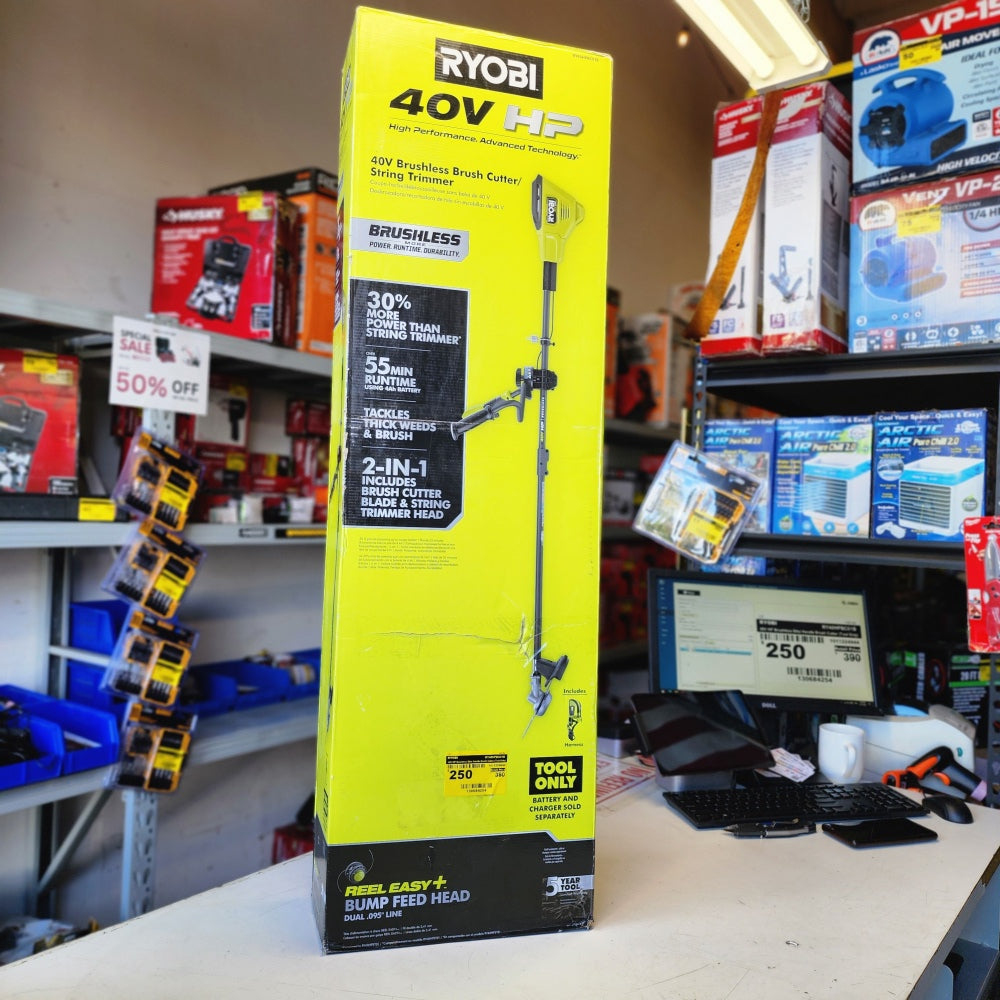 40V HP Brushless Bike Handle Brush Cutter (Tool Only)