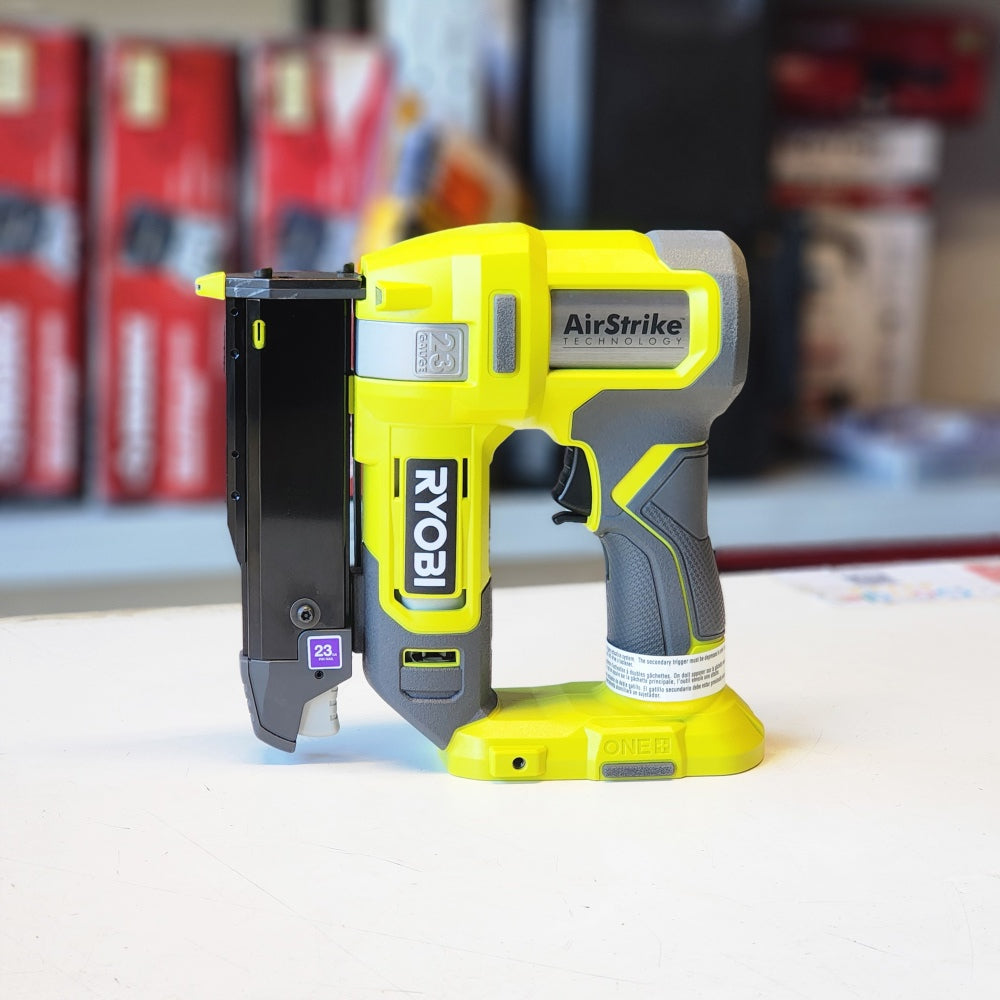 One + 18V Cordless Airstrike 23-Gauge Pin Nailer (Tool Only)