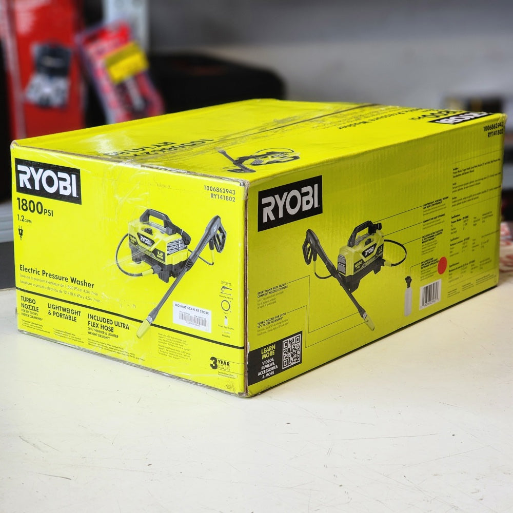 1800 PSI 1.2GPM Cold Water Corded Electric Pressure Washer