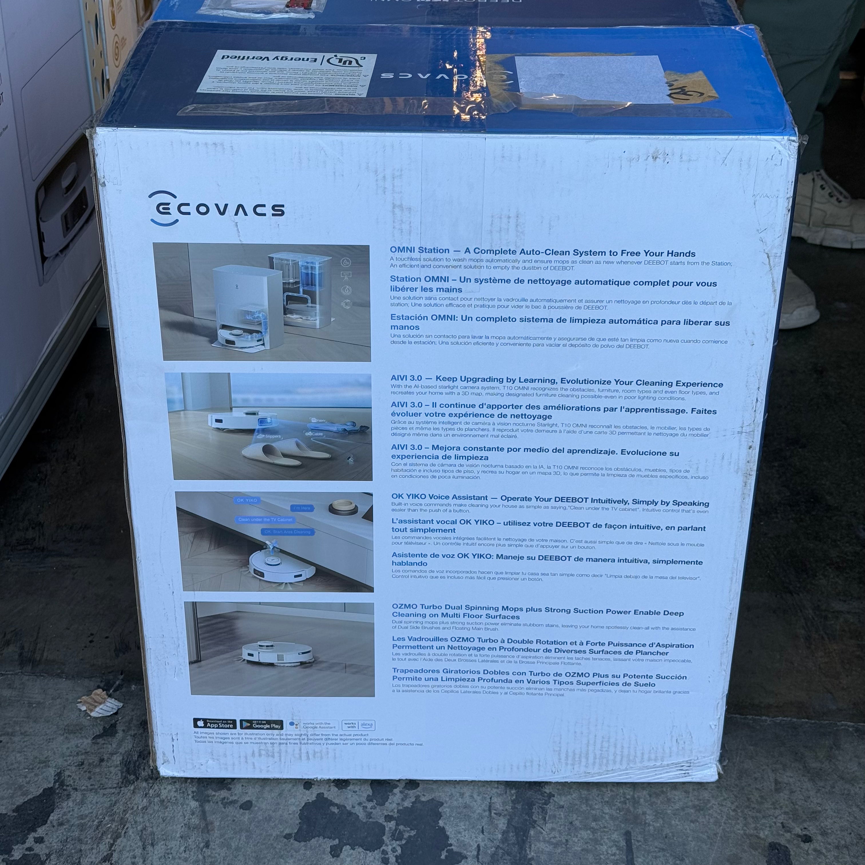 ECOVACS T10 OMNI VACMOP (Like New)