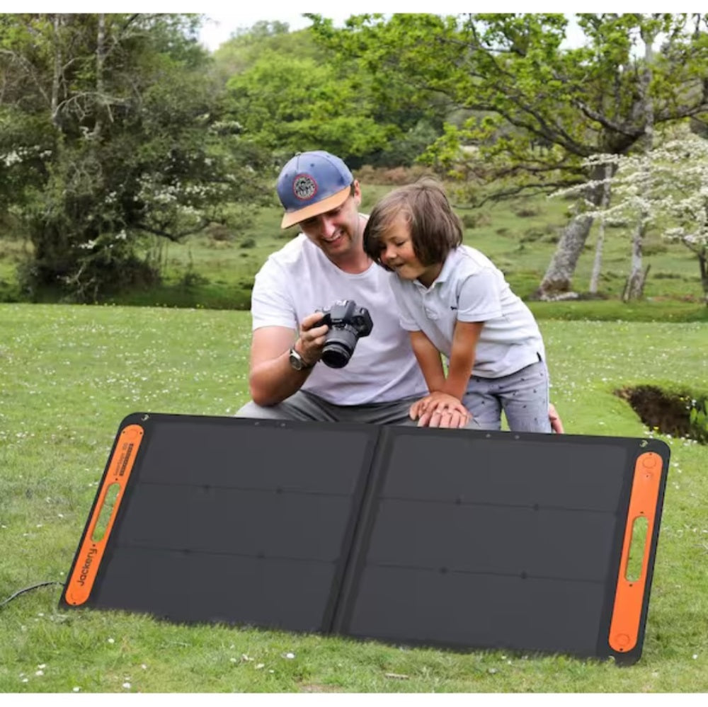 Solar Saga 100-Watt Portable Solar Panel IP68 for Explorer 300 Plus/600 Plus/880 Pro/1000 Plus/1000 v2 Power Station (21-0002-000058)