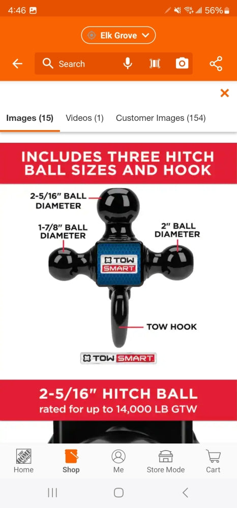 Up to 14,000 lb. 1-7/8 in., 2 in, and 2-5/16 in Ball Diameter