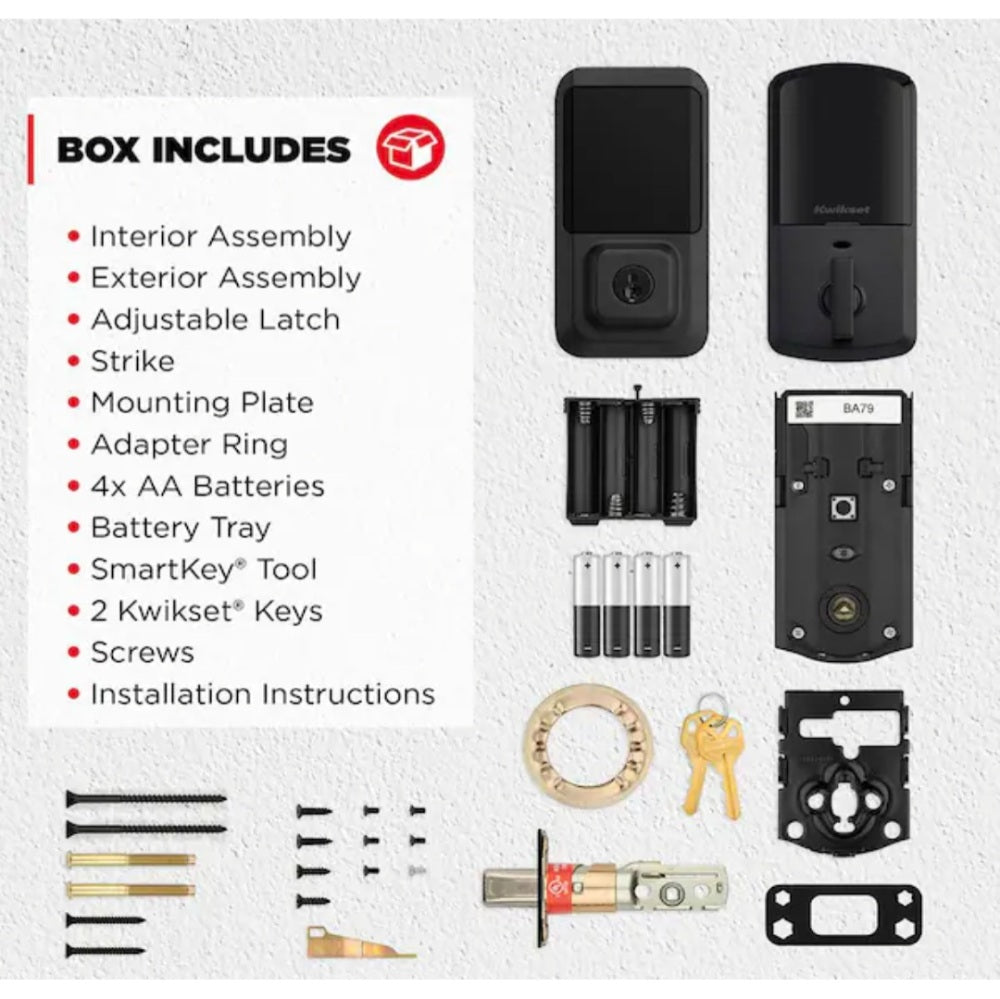 HALO Matte Black Touchscreen WiFi Keypad Electronic