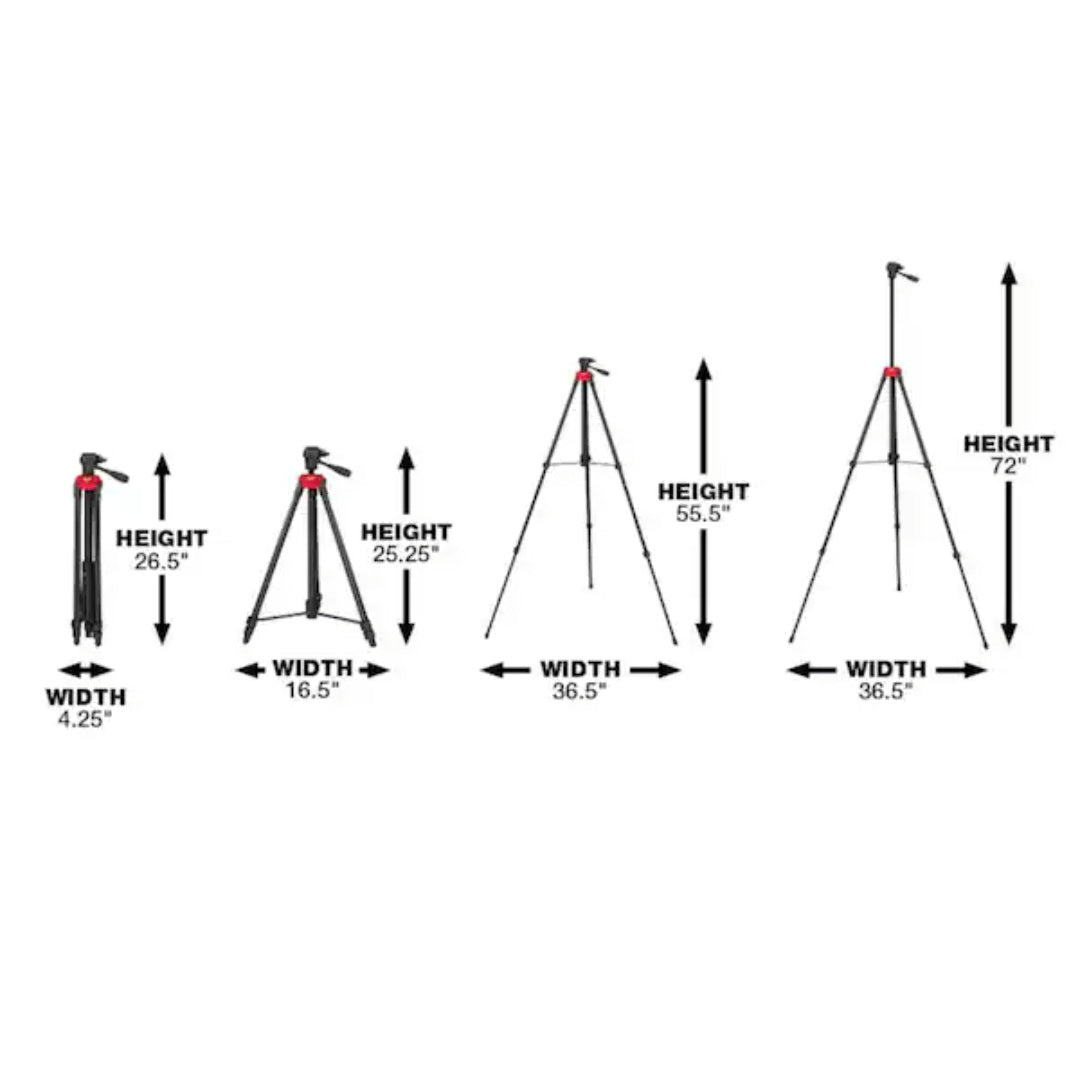 72 in Adjustable Laser Level Tripod