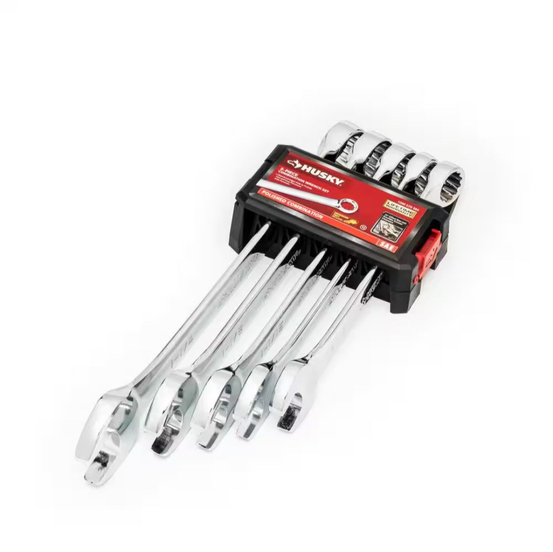XL SAE Combination Wrench Set (5-Piece)